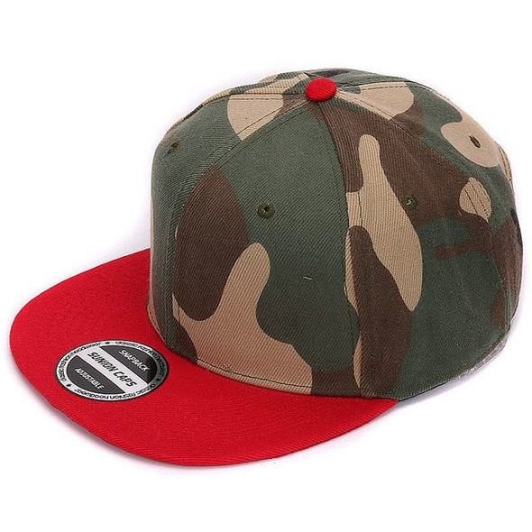 Camouflage snapback cap