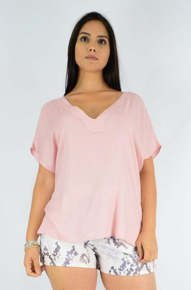 V-NECKLINE BLOUSE