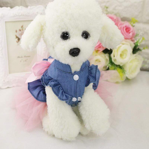 Summer Dog Princess Skirts Yarn Dress