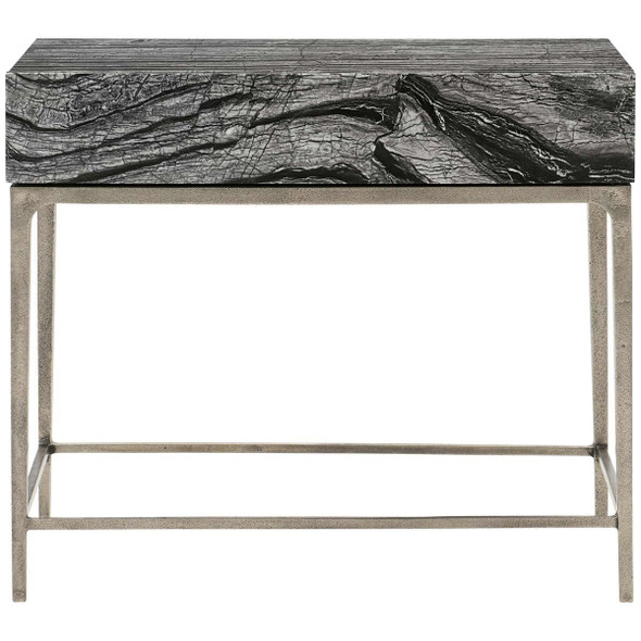 Bernhardt Linea Nightstand - Black Forest Marble