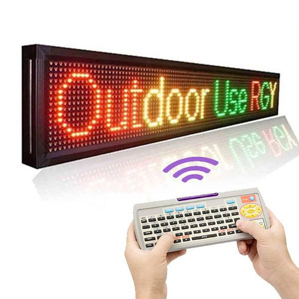 Leadleds 2.6M Remote Led Sign Outdoor Waterproof Display 3 Colors Program Message by Keyboard