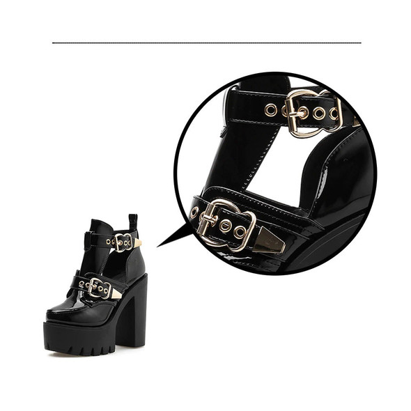 Fashion Buckle Ankle Boots