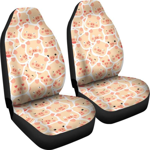 Pig Pattern Car Seat Cover (Set of 2)