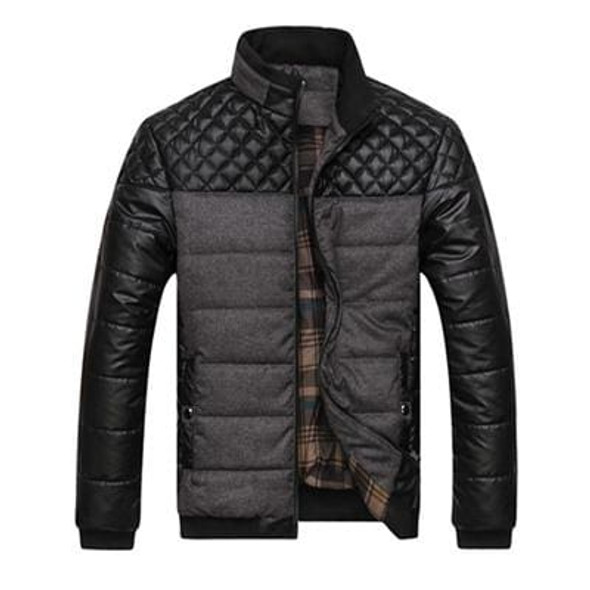 Mountainskin Brand Men's Jackets and Coats 4XL PU Patchwork Designer Jackets Men Outerwear Winter