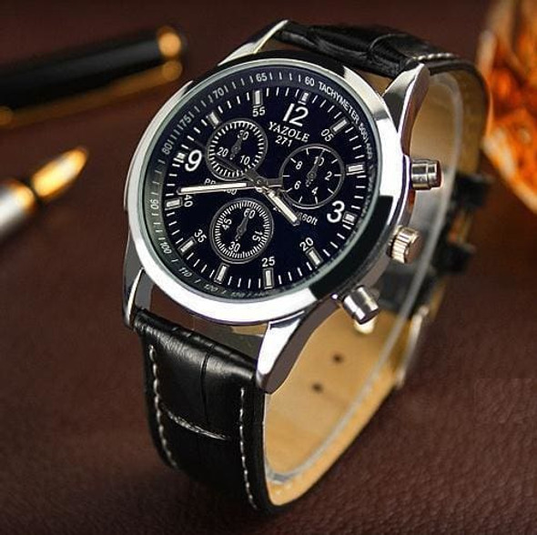 New listing Yazole Men watch Luxury Brand Watches Quartz Clock Fashion Leather belts Watch Cheap