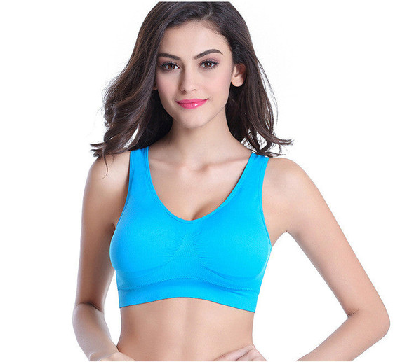 Women Sports Bras Padded Seamless High Impact Support Tops Stretchy Breathable Fitness Underwear for Yoga Gym Workout Fitness