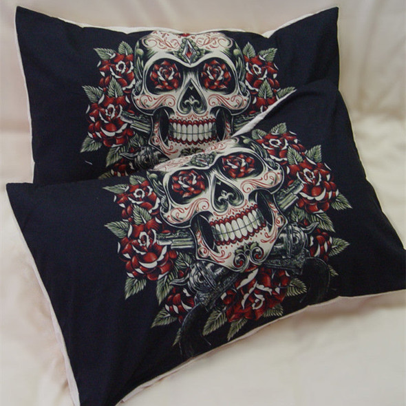 3D Skull Bedding Set