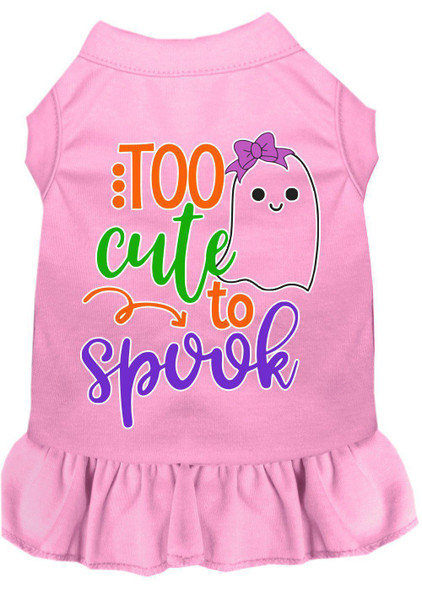 Too Cute To Spook-girly Ghost Screen Print Dog Dress