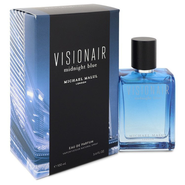 Visionair Midnight Blue by Michael Malul Eau De Parfum Spray 3.4 oz (Men)