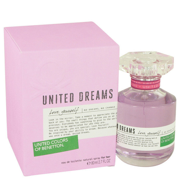 United Dreams Love Yourself by Benetton Eau De Toilette Spray 2.7 oz (Women)