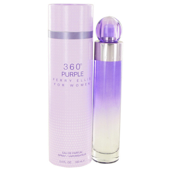 Perry Ellis 360 Purple by Perry Ellis Gift Set -- 3.4 oz Eau De Parfum Spray + .25 oz Mini EDP Spray + 3 oz Shower Gel (Women)