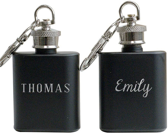 Custom 1 Ounce Flask Keychain or Necklace