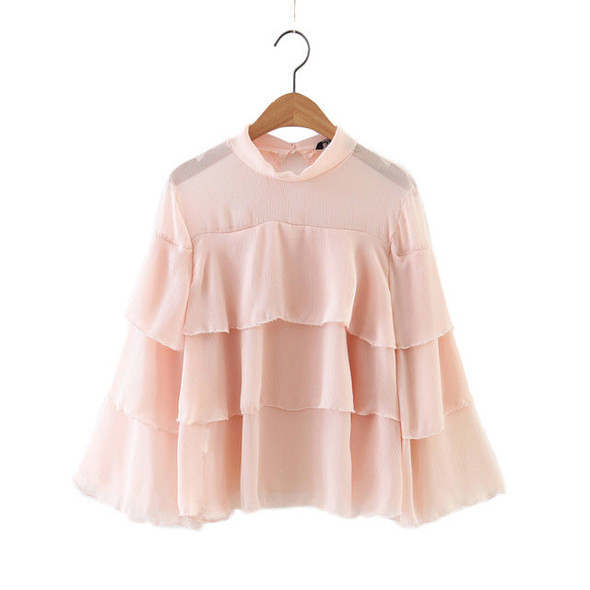 Design Ruffles Chiffon Blouse