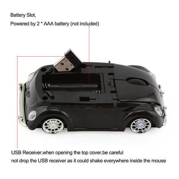 Wireless Beetle Car Mouse