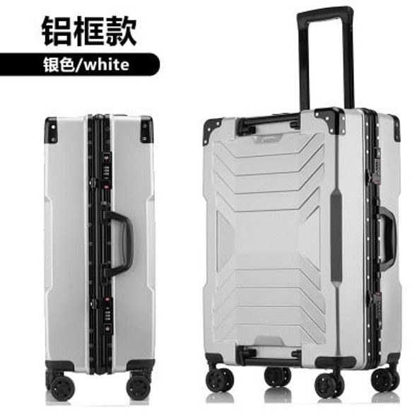 robot 100%  aluminum frame 20/24/26/28 inch size High quality  Rolling Luggage Spinner brand Travel Suitcase