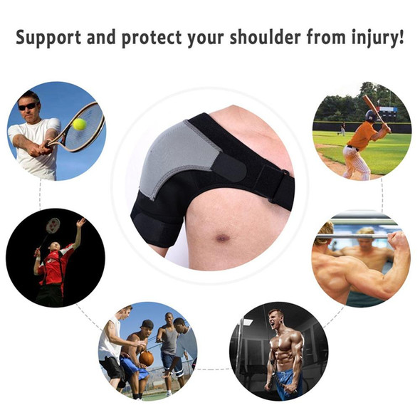 Left or Right Shoulder Brace Adjustable Shoulder Support With Pressure Pad for Injury Prevention, Sprain,Soreness,Tendinitis