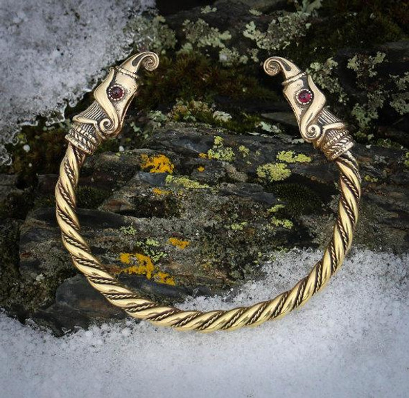 Bronze Huginn & Muninn Bracelet