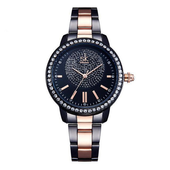 Rose Gold Crystal Watch