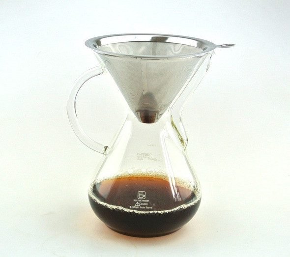 New Arrival  CHEMEX Style Coffee Brewer 1000ML Espresso Coffee Makers Coffee Dripper with Metal Basket