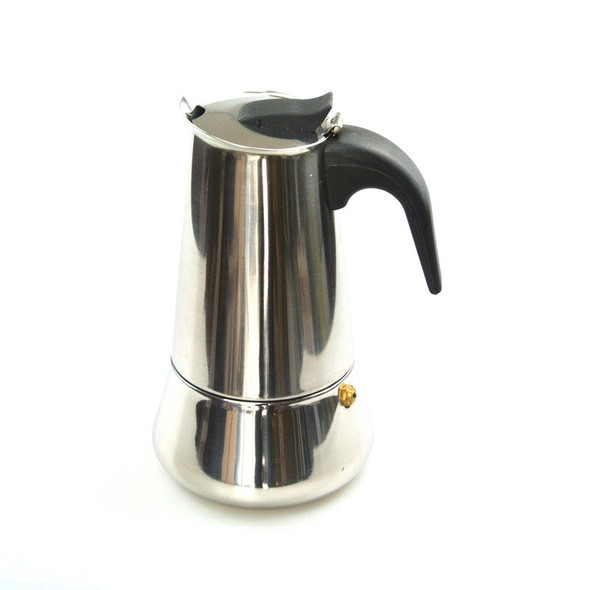 Free Shipping  Stainless Steel Espresso Coffee Moka Pot Italian Coffee Percolators 4 Cups