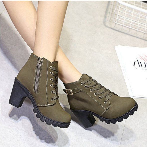 Buckle Strap Ankle Boots