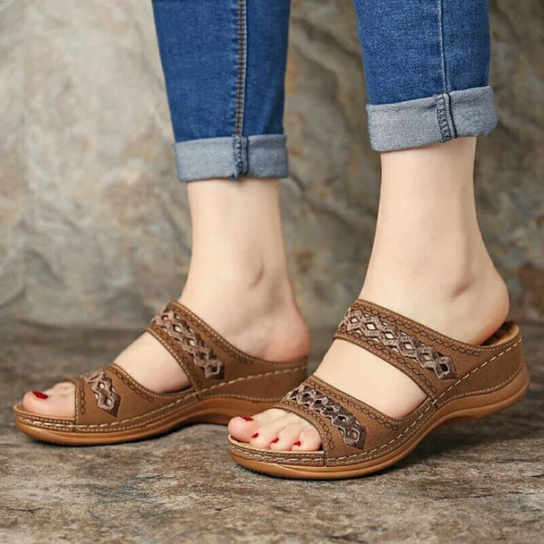 Shoes Woman Summer Comfortable Women Wedges Sandals Platform Casual Non-Slip Roman Women's Sandals Beach Soft Female Loafers