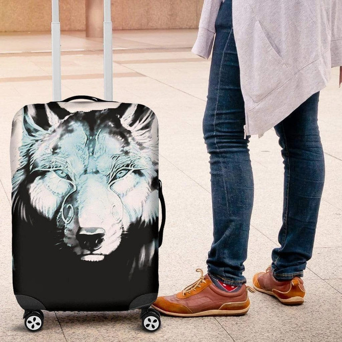 Wolf Spirit Lighter Luggage Cover