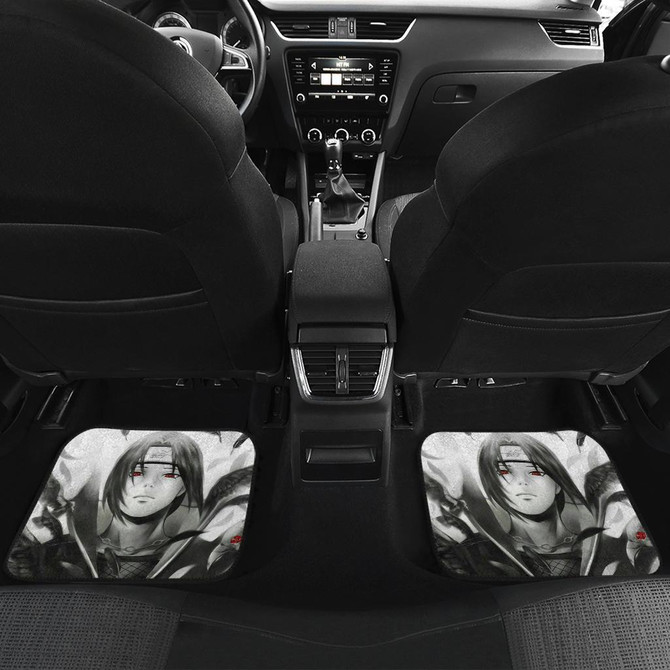 Uchiha Itachi Black And White Naruto Car Floor Mats