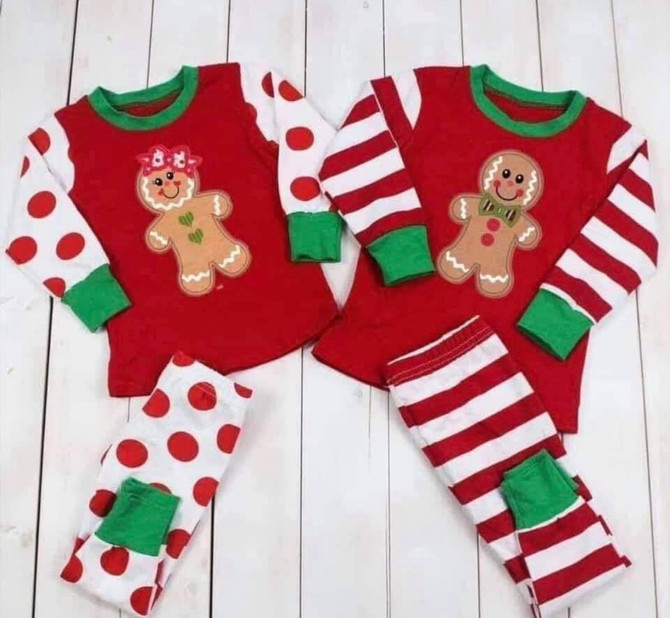 Gingerbread Man Christmas clothing set