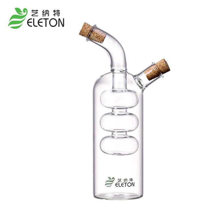 ELETON Kitchen Seasoning Bottle Green Glass Oiler oil leak oil and vinegar sauce bottle storage bottle wine bottle for bar