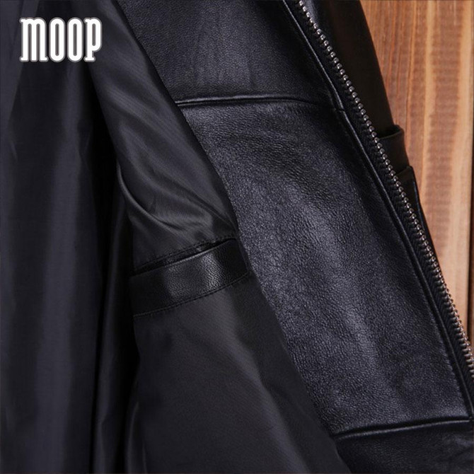 Glossy black genuine leather jackets and coats men heavyweight lambskin hooded motorcycle biker jacket veste cuir homm LT821