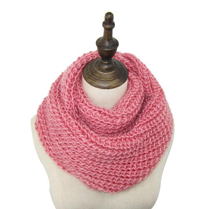 18 Colors Warm Winter Knitted Scarf Women Fashion Scarves Neck Circle Wool Cashmere Scarves Pashmina Scarf FS047