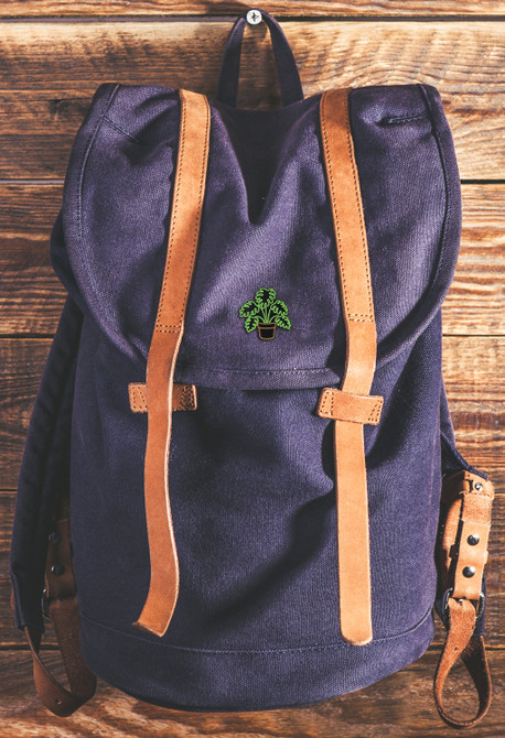 Monstera Plant Illuminate Enamel Pin