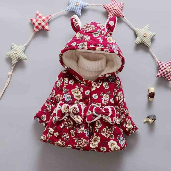 BibiCola Girls Children's Winter Jackets for girls Clothing for infant jacket Clothes for baby girl kids winter warm outwear