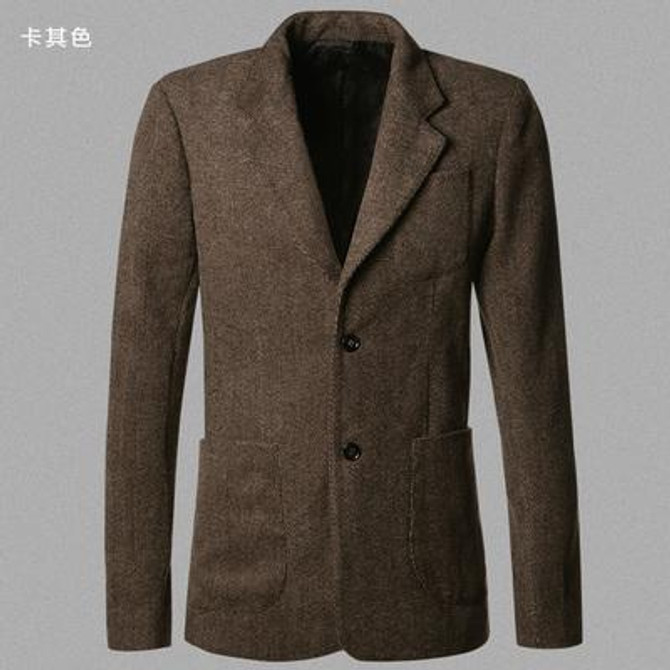 2017 Casual Men Blazer business Slim fit Costume Homme Suit Blazer Masculino Male Woolen Suits Jacket blazer hombres ocasionales