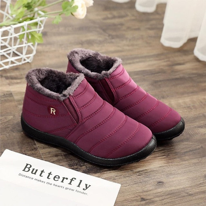 Women Winter Boots Unisex Couples Snow Boots Women Ankle Shoes New Fashion Color Ladies Ankle Boots  Waterproof Shoes Keep Warm