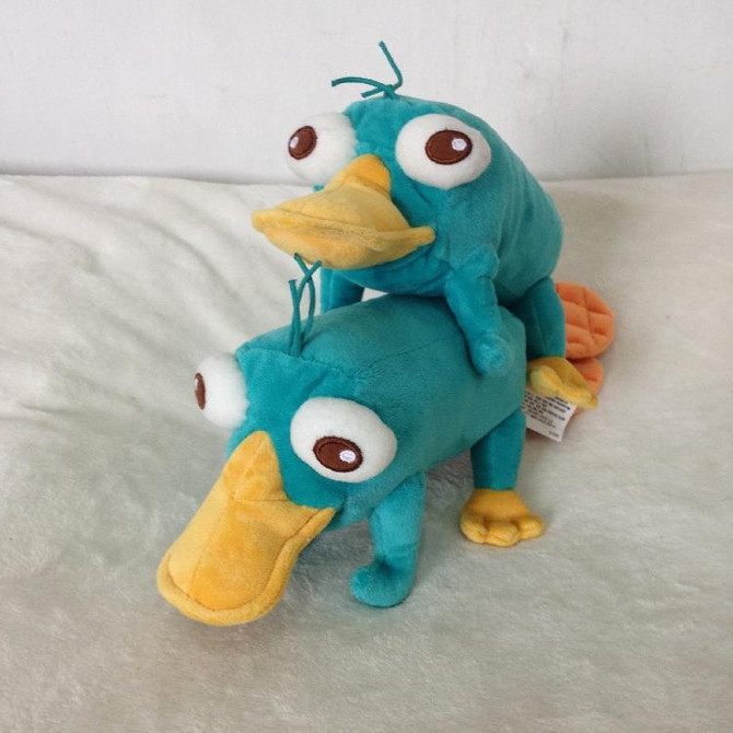 Phineas and Ferb Perry the Platypus Plush Toy Cute Stuffed Animals Kids Toys for Children Christmas Gifts