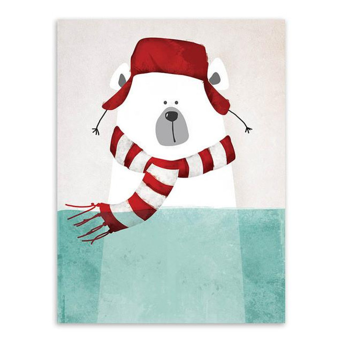 Modern Cute Animal Print Poster Nursery Wall Art Bear Hippo Penguin Picture Canvas Painting Kids Room Nordic Home Decor No Frame