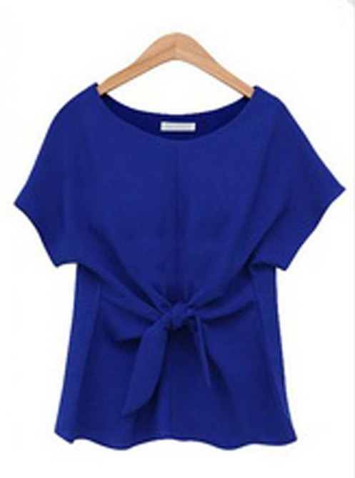 2017 fashion women kimono Bowknot blouses O-neck short sleeve shirts chiffon casual vintage tops plus size 4XL blusas blouse new