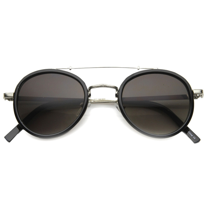 Retro Vintage Dapper Round Aviator Sunglasses 9921