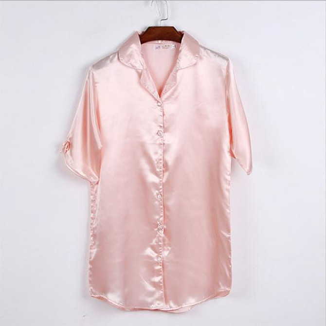 2016 Summer New Women Home Clothing Night Wear Sexy Lace Silk Nightgown Casual Nightdress Sleepwear AP243