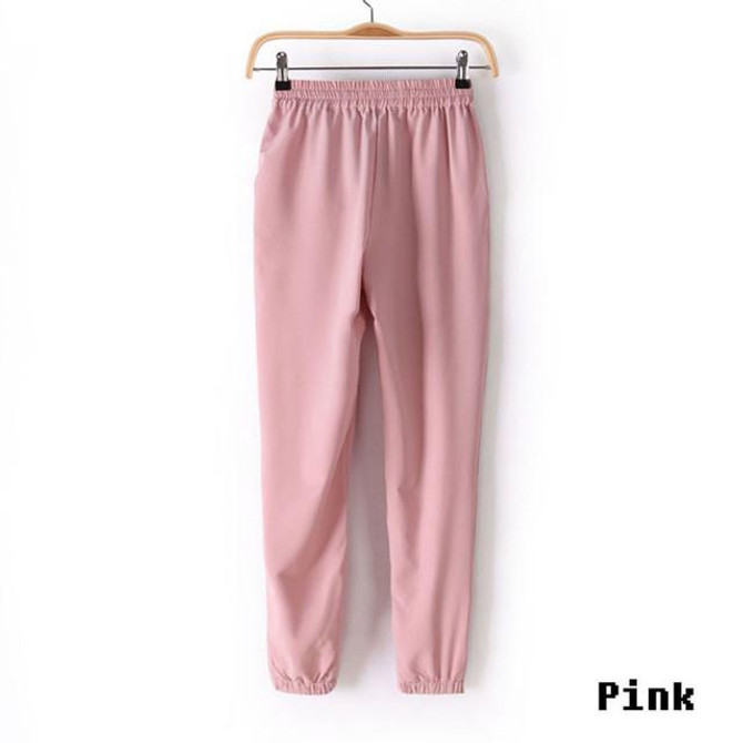 2017 bestselling Chiffon Pants Women Pants Casual Harem Pants Drawstring Elastic Waist Pants  Women Trousers