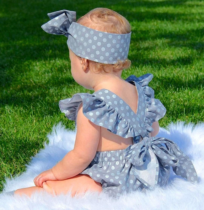 Polka Dot Newborn Baby Girls Clothes Bodysuit Cute Bebes One Pieces Jumpsuit Sunsuit Outfits