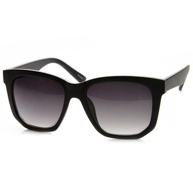 Trendy Thick Frame Fashion Edge Cut Horned Rim Sunglasses 8914