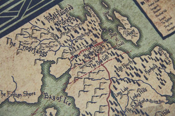 Game of Throens retro world map Kraft Paper movie Poster vintage paint living room wall art crafts sticker for bar cafe 70x50cm