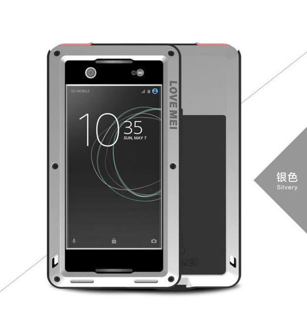 Waterproof Shockproof Case for Sony Xperia XA1 Ultra Aluminum Gorilla Glass Luxury Brand Cover for Sony Xperia XA1 Ultra Cases