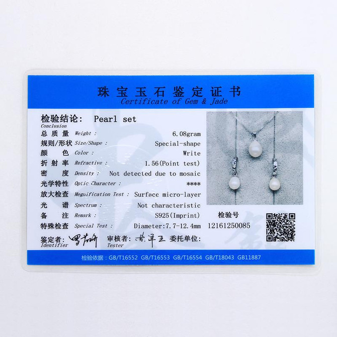 freshwater pearl necklacPromotion jewelry set ! Classic 925 sterling silver jewelry set genuinee/earrings for women wedding set