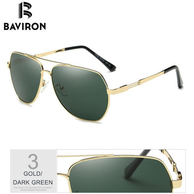 BAVIRON 2017 New Design Men Sunglasses Classic Driving Glasses Nice Polarized Man Sun Glasses Aluminum Frame UV400 Eyewear 17006