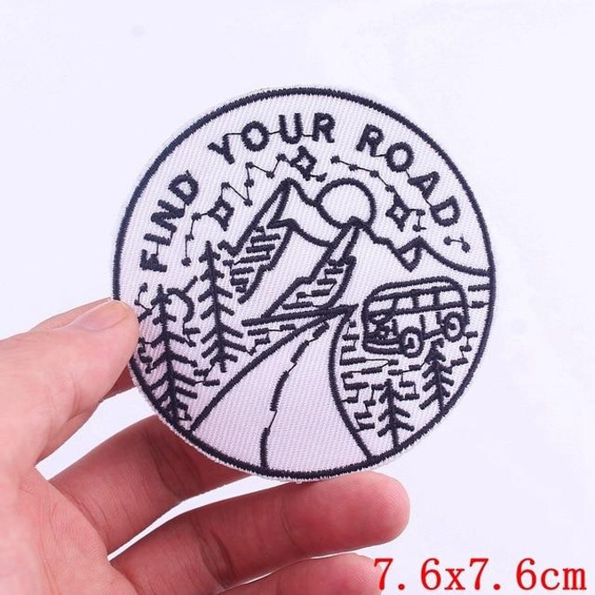 Find Your Road Embroidered Patch