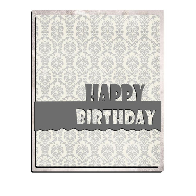 Happy Birthday Decor Edge Dies
